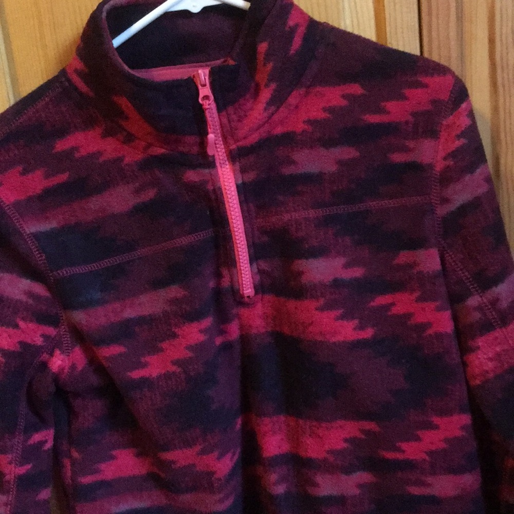 Aztec print quarter zip